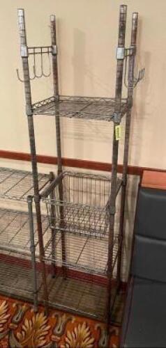 15" X 15" FOUR TIER WIRE SHELF.