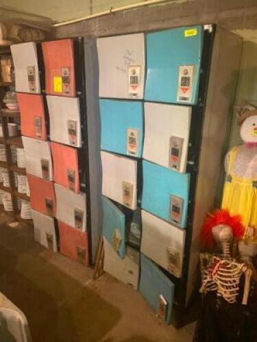 (2) SETS OF BOWLING ALLEY LOCKERS