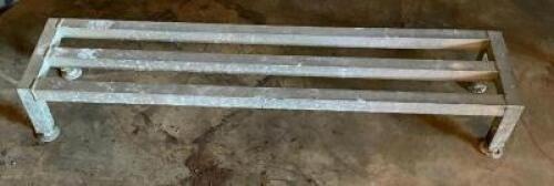 (3) 36" X 12" ALUMINUM DUNNAGE RACKS