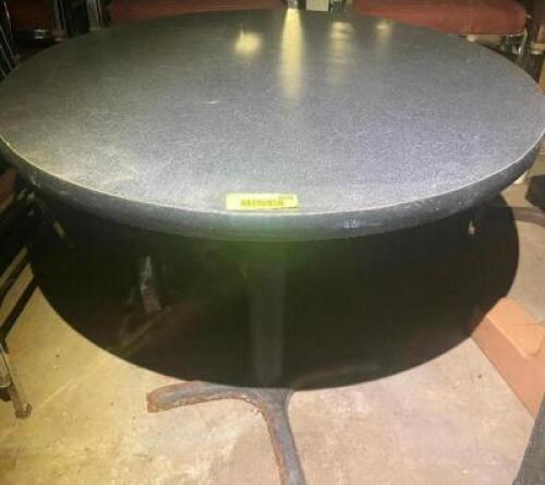 30" ROUND COMPOSITE TABLE W/ GREY TOP