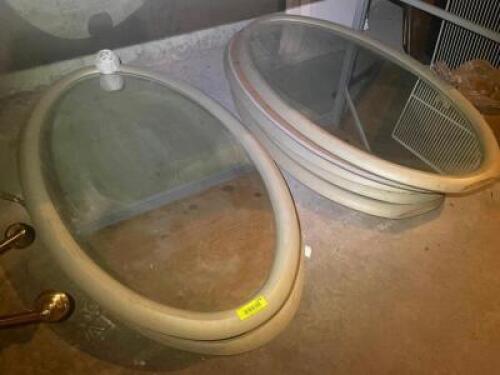 (6) OVAL FRAMED MIRRORS