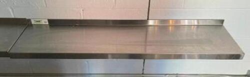 48" X 12" STAINLESS WALL SHELF