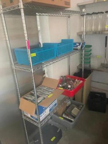 48" X 12" FOUR TIER WIRE SHELF.