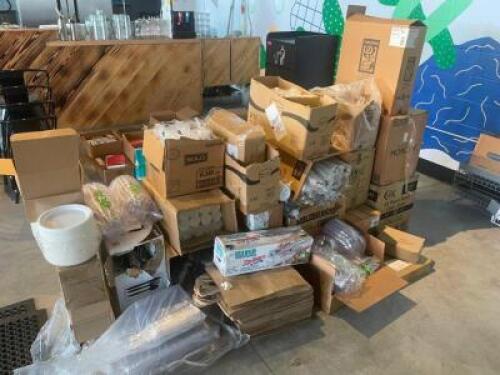 (1) LARGE LOT OF ASSORTED PAPER PRODUCTS.