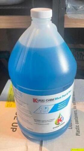 (4) GALLONS OF KUNA BLUE POT AND PAN DETERGENT