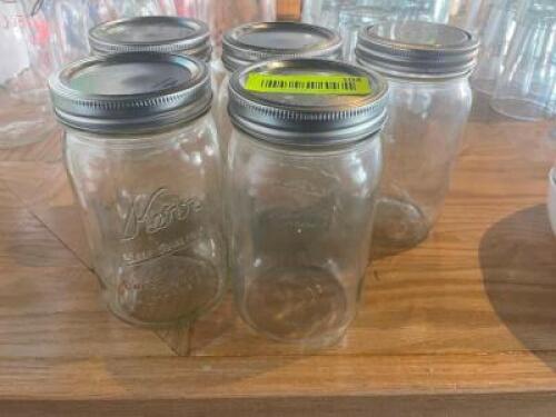 (14) MASON JARS WITH LIDS