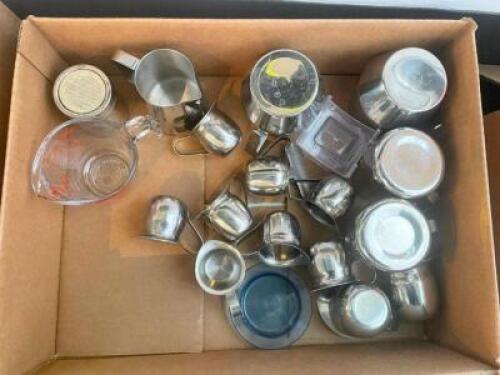 BUS TUB AND CONTENTS - ASSORTED UTENSILS AND SMALL WARES