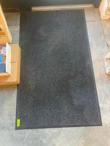 (3) ASSORTED GREY CARPET TRAFFIC MATS