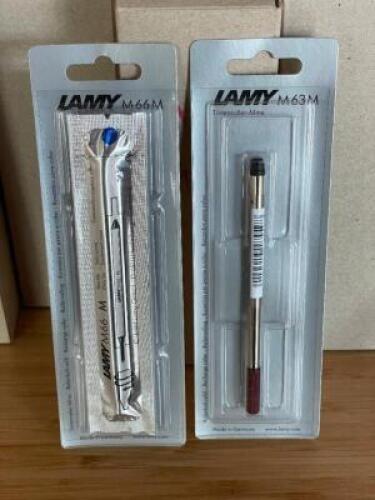 (4) - BOXES OF LAMY M66M AND M63M PEN REFILLS