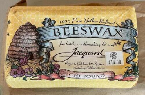 (2) - 1 POUND BLOCKS OF BEE'S WAX