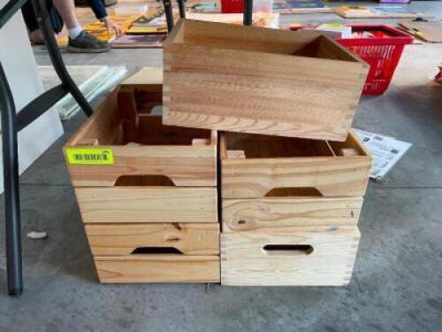 (5) - DECORATIVE WOOD BOXES