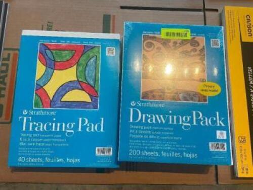 (1) LOT OF STRATHMORE TRACING PADS