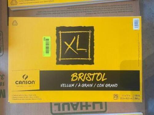 (3) BRISTOL XL 11" X 17" DRAWING PADS