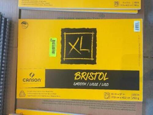 (3) BRISTOL XL 11" X 17" DRAWING PADS