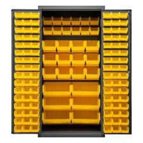 DESCRIPTION: (1) BIN STORAGE CABINET BRAND/MODEL: DURHAM INFORMATION: STEEL RETAIL$: $2063.00 EA SIZE: 72" X 36" X 18" QTY: 1