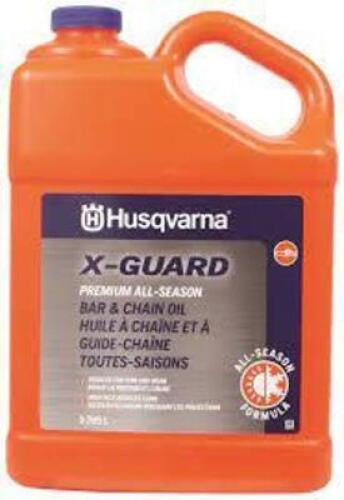 DESCRIPTION: (1) X-GUARD PREMIUM ALL SEASON BAR AND CHAIN OIL BRAND/MODEL: HUSQVARNA INFORMATION: GRAY RETAIL$: $8.49 EA SIZE: 1 QT QTY: 1