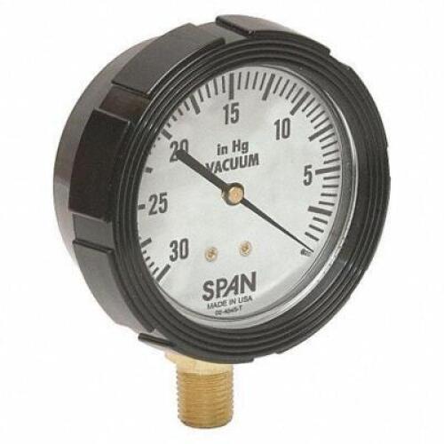 DESCRIPTION: (1) INDUSTRIAL VACUUM GAUGE BRAND/MODEL: SPAN #5ULR0 RETAIL$: $71.57 EA QTY: 1