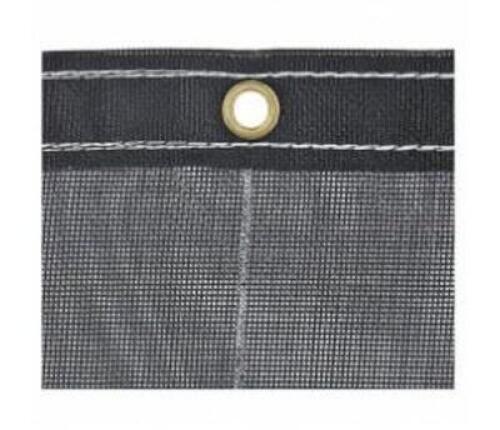 DESCRIPTION (1) BUYERS COATED POLYESTER MESH TARP BRAND/MODEL 3009455 ADDITIONAL INFORMATION BLACK/DOUBLE STITCHED/WEB REINFORECED/RETAILS AT $137.99