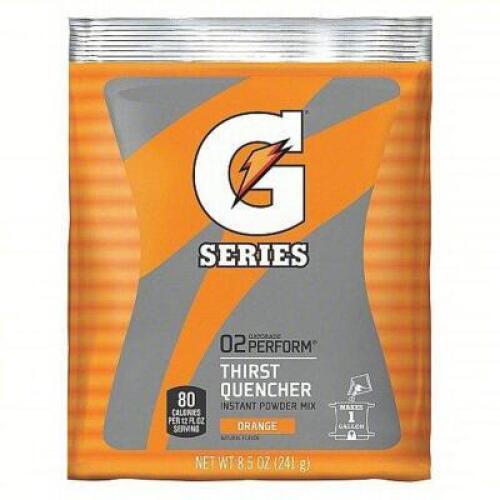 DESCRIPTION: (2) CASES OF (40) PACKS OF SPROTS DRINK MIX BRAND/MODEL: GATORADE #3UYW6 INFORMATION: ORANG RETAIL$: $161.60 EA SIZE: 8.5 OZ QTY: 2