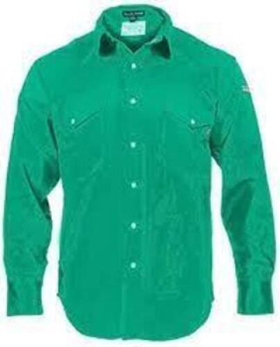 DESCRIPTION: (10) WELDING SHIRT BRAND/MODEL: REVCO #910 GREEN INFORMATION: GREEN RETAIL$: $21.00 EA SIZE: LARGE QTY: 10