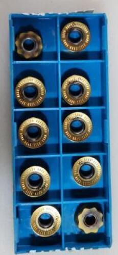 DESCRIPTION: (20) RJLT STYLE CARBIDE MILLING INSERTS BRAND/MODEL: INGERSOLL RJLT1304MON IN2530 RETAIL$: $ 26.80 PER INSERT QTY: 20