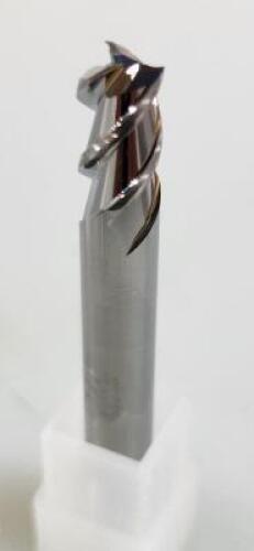 DESCRIPTION: (5) "ALU-POWER" STUB LENGTH SQ END MILL BRAND/MODEL: YG1 25573 (E5980016) RETAIL$: $16.76 ea SIZE: 1/4" 3/8" LOC QTY: 5