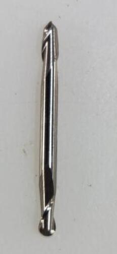 DESCRIPTION: (2) SOLID CARBIDE DOUBLE END SQ END MIL BRAND/MODEL: ATRAX 5273776 RETAIL$: $22.21 EA SIZE: 1/8" DIA 1/4" LOC QTY: 2