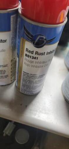 DESCRIPTION: (6) RUST INHIBITOR SPRAY PAINT BRAND/MODEL: CLASS C SOLUTIONS #BD1341 INFORMATION: RED RETAIL$: $12.34 EA SIZE: 12 OZ QTY: 6