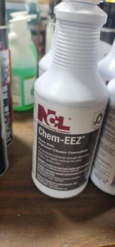 DESCRIPTION: (6) HEAVY DUTY DEGREASER CLEANER CONCENTRATED BRAND/MODEL: NCL CHEM EEZ RETAIL$: $21.58 EA SIZE: 1 PT QTY: 6