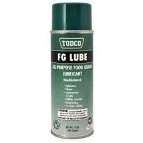 DESCRIPTION: (6) GF LUBE MULTIPURPOSE FOOD GRADE LUBE BRAND/MODEL: TODCO RETAIL$: $21.47 EA SIZE: 12 OZ QTY: 6