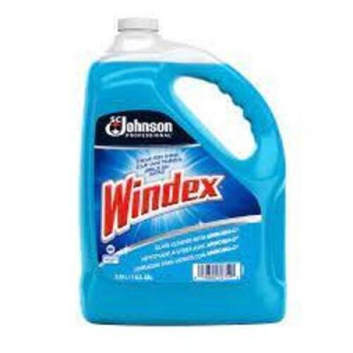 DESCRIPTION: (1) GLASS CLEANER BRAND/MODEL: WINDEX RETAIL$: $11.47 EA SIZE: 1 GALLON QTY: 1