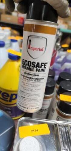 DESCRIPTION: (6) ECOSAFE GLOSS SPRAY PAINT BRAND/MODEL: IMPERIAL #85096 INFORMATION: TAN RETAIL$: $15.87 EA SIZE: 12 OZ QTY: 6