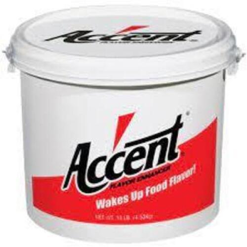 DESCRIPTION: (1) FLAVOR ENHANCER BRAND/MODEL: ACCENT B&G FOODS INC RETAIL$: $80.00 EA SIZE: 5 LB QTY: 1