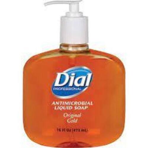DESCRIPTION: (6) ANTIBACTERIAL LIQUID HAND SOAP BRAND/MODEL: DIAL PROFESSIONAL RETAIL$: $10.00 EA SIZE: 16 OZ QTY: 6