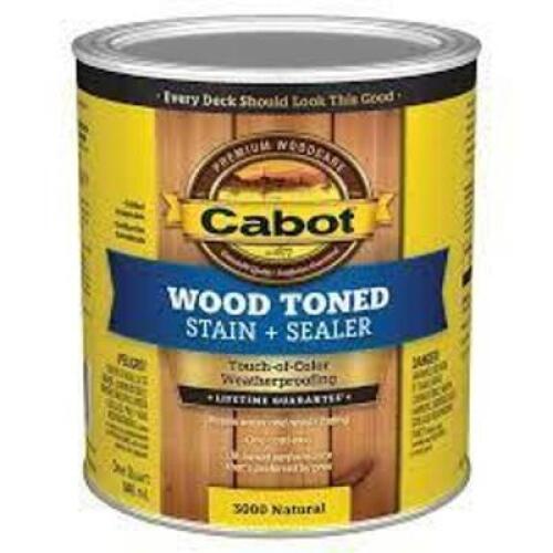 DESCRIPTION: (2) STAIN PLUS SEALER BRAND/MODEL: CABOT INFORMATION: WOOD TONE RETAIL$: $24.80 EA SIZE: 1 GALLON QTY: 2