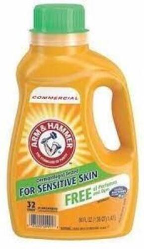 DESCRIPTION: (2) LAUNDRY DETERGENT BRAND/MODEL: ARM AND HAMMER INFORMATION: FOR SENSITIVE SKIN RETAIL$: $6.00 EA SIZE: 50 FL OZ QTY: 2