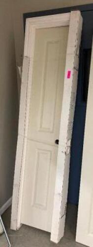 80" HOLLOW CORE SINGLE-PANEL SQ. TOP INTERIOR DOOR WITH FRAME
