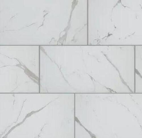 (17) - CASES OF CARRARA MATTE RECTIFIED 12 IN. X 24 IN. PORCELAIN FLOOR AND WALL TILE (13.3 SQ. FT. /CASE)