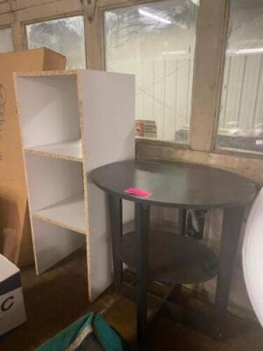 ACCENT TABLE AND CUBBY SET
