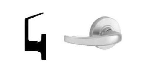 DOOR LOCK DUMMY TRIM, SINGLE, NON-KEYED, SPARTA LEVER, SATIN CHROME