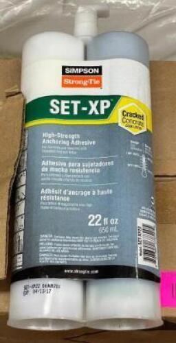 (10) - SIMPSON SET XP HIGH STRENGTH ADHESIVE