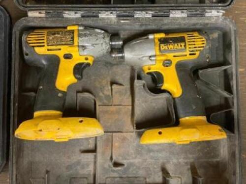 (2) - DEWALT IMPACT DRIVERS WITH CASE