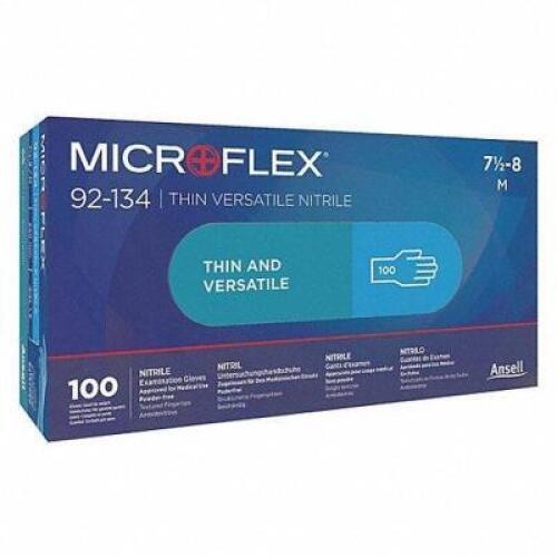 (10) BOXES OF (100) NITRILE EXAM GLOVES WITH TEXTURED FINGERS