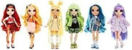 (1) SET OF (6) RAINBOW HIGH DOLLS