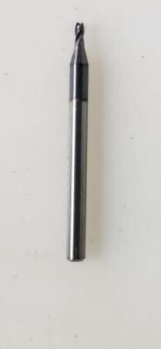 DESCRIPTION: (46) SOLID CARBIDE SQ END MILLBRAND/MODEL: GARR TOOL 6761811RETAIL$: $15.78 EASIZE: 1/16" DIA 1/8" LOCQTY: 46