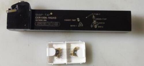 (1) "PRODUCTIVITY KIT" EXTERNAL THREADING TOOL HOLDER AND (2) INSERTS