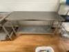 72" X 24" STAINLESS TABLE W/ UNDER SHELF. - 2