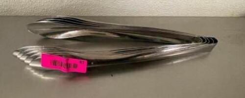 (5) STAINLESS CHAFFER TONGS