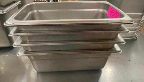 (4) 1/4 SIZE STAINLESS INSERTS.
