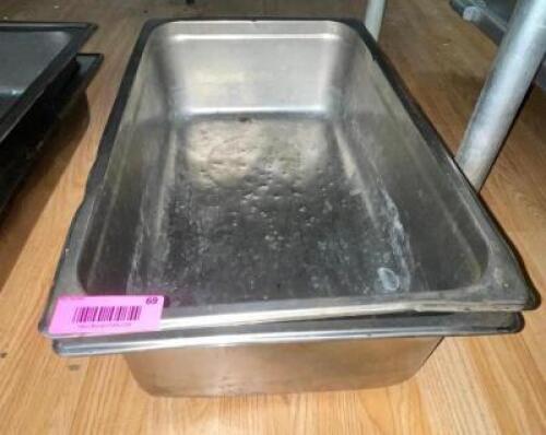 (2) FULL SIZE STAINLESS WATER PANS